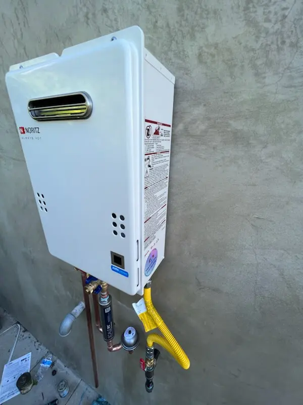 Tankless water heater installation for Morgan State University homes